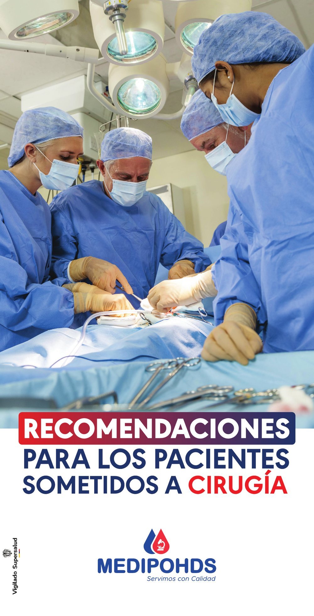 Recomendaciones para los pacientes sometidos a cirugía